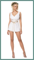 Click here for more information on our 'Greek Goddess' Parti Costume