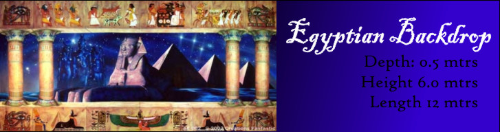 Egyptian Backdrop by PARTI - Australia's Premier Prop Hire and Event Decorating Service