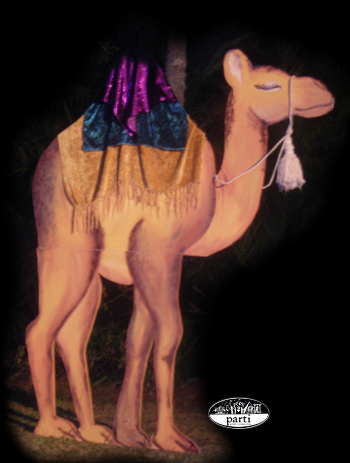 Arabian Camel by Stage Prop by PARTI - Australia's Premier Prop Hire and Event Decorating Service