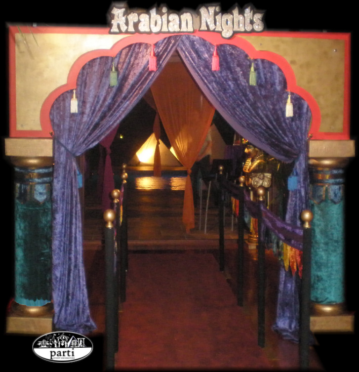 Arabian Nights Entrance by PARTI - Australia's Premier Prop Hire and Event Decorating Service