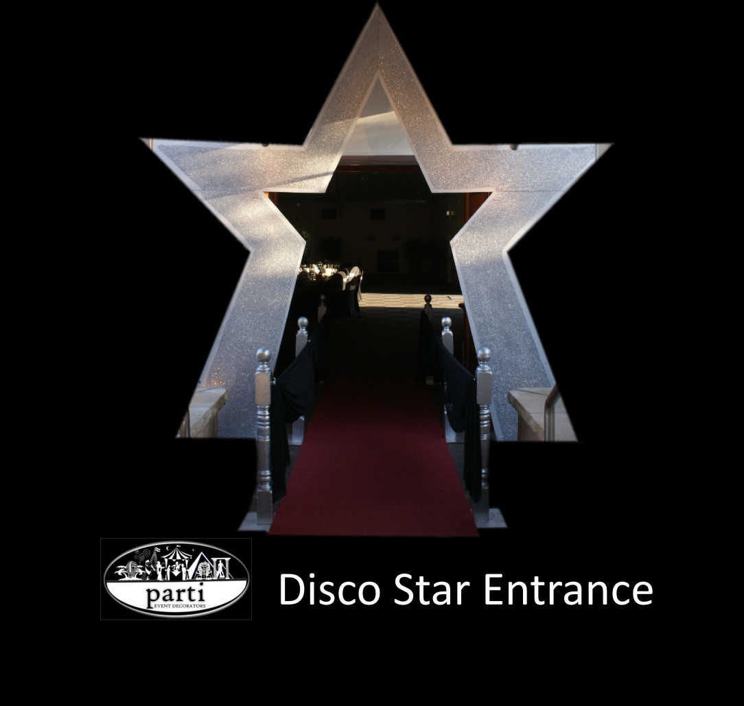 Parti - Props and Theme Event Decorators - Disco Star Entrance