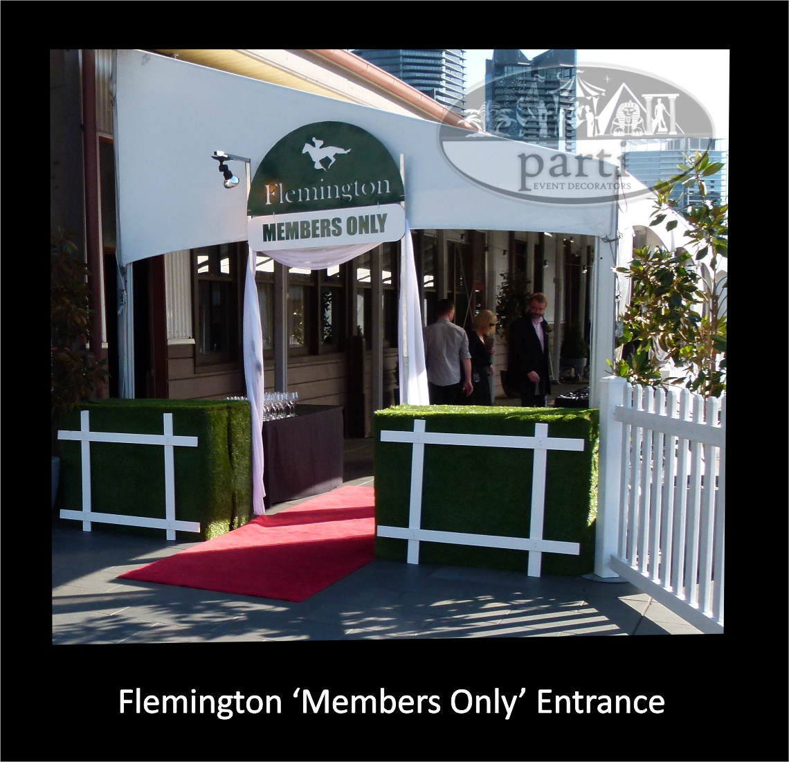 Click here to view the Flemington Members Only Entrance by Parti Theme Events