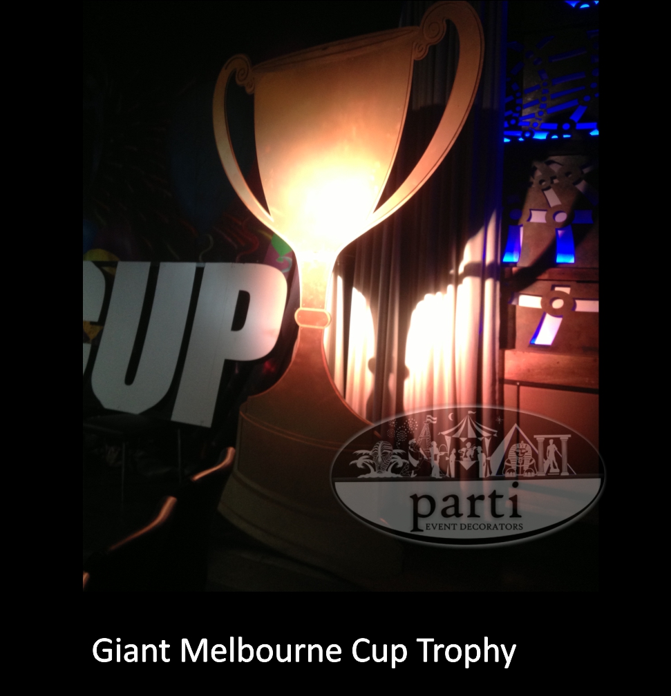 Giant Melbourne Cup Trophy Prop by Parti Theme Event Decorators